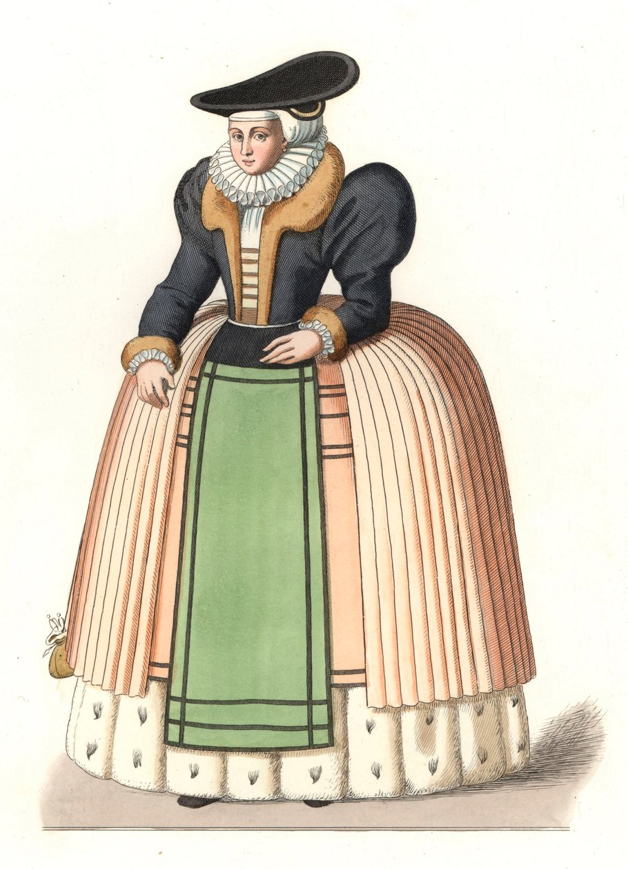 Kvinne fra det Alsace-borgerskapet av Edmond Lechevallier Chevignard