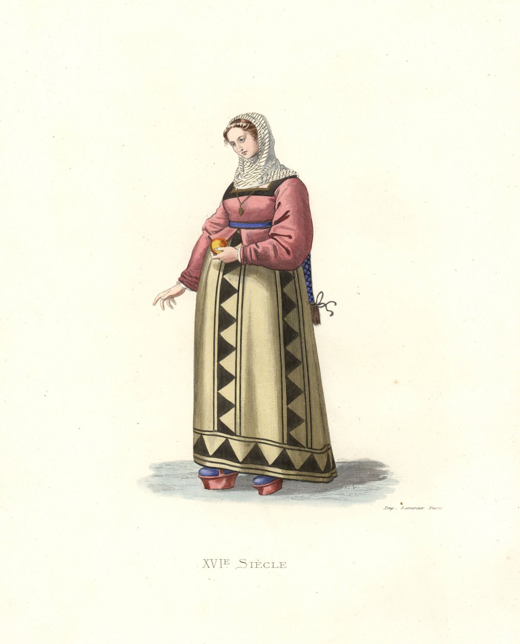 Kvinne fra Burgos, Spania av Edmond Lechevallier Chevignard