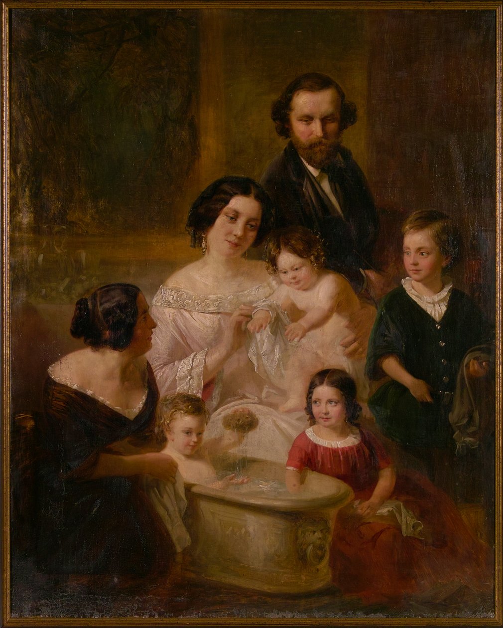 Familie portrett av Edmund Wodick