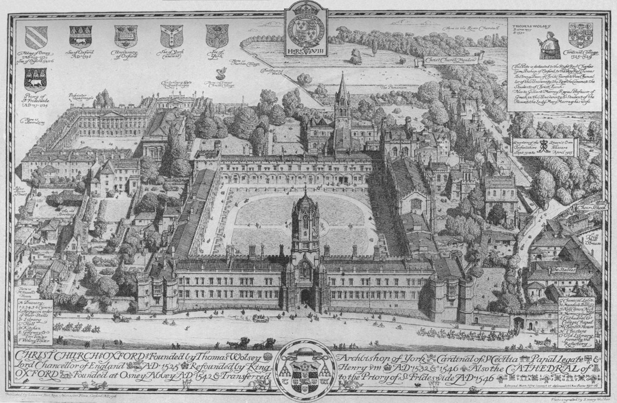 Christchurch, Oxford, 1916 av Edmund Hort New