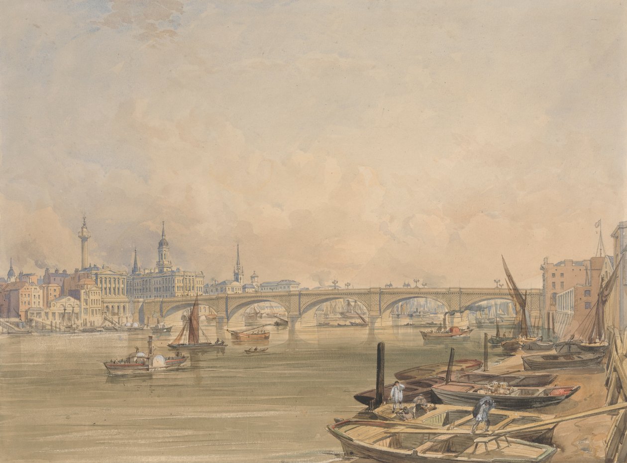 Utsikt over London Bridge av Edmund Walker