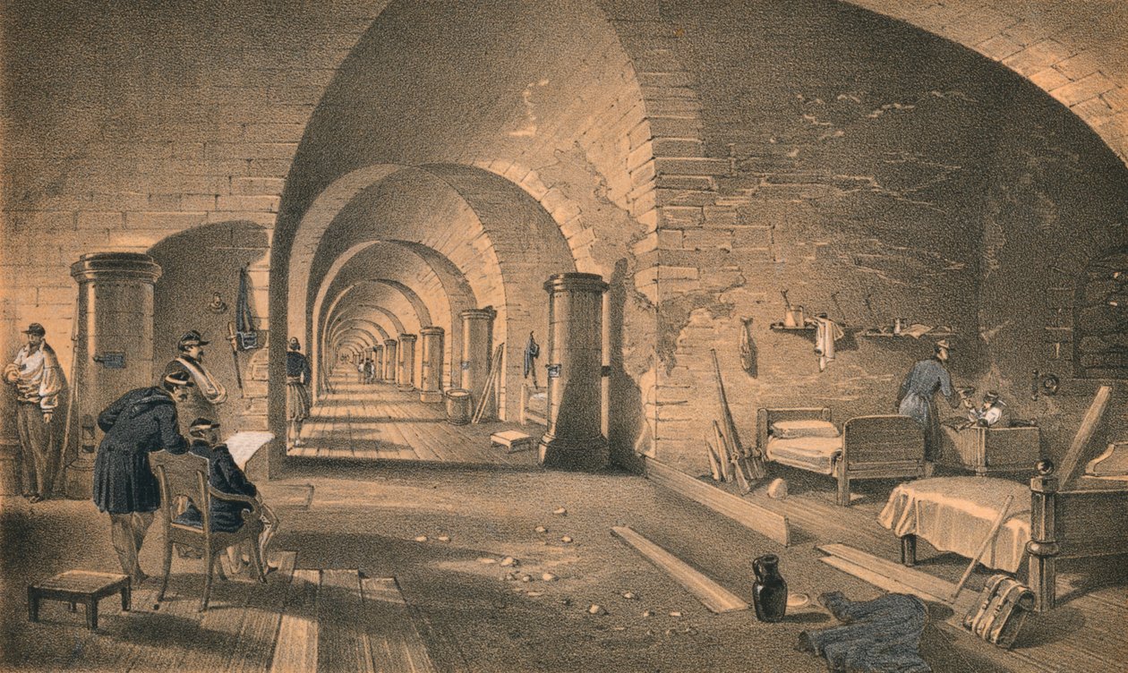 Interiør av Fort Nicholas, 1856 av Edmund Walker
