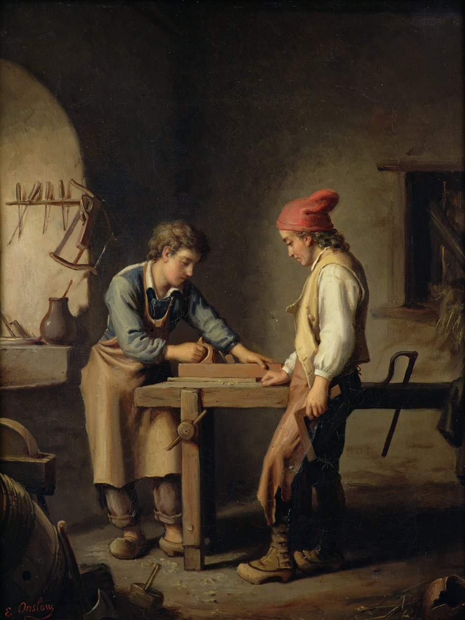 The Young Apprentice, før 1903 av Edouard Amable Onslow