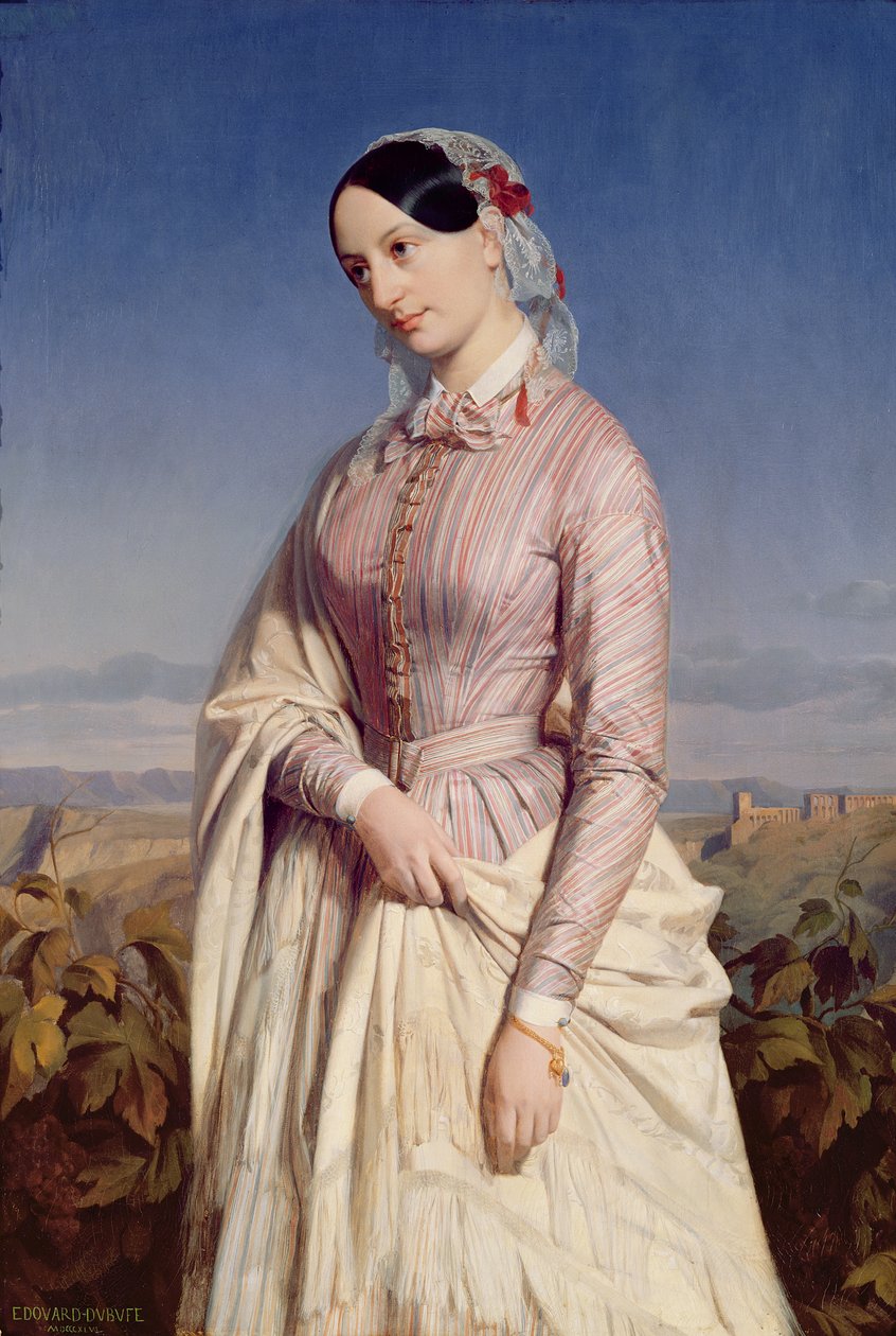 Portrett av en kvinne, ca. 1846 av Edouard Louis Dubufe