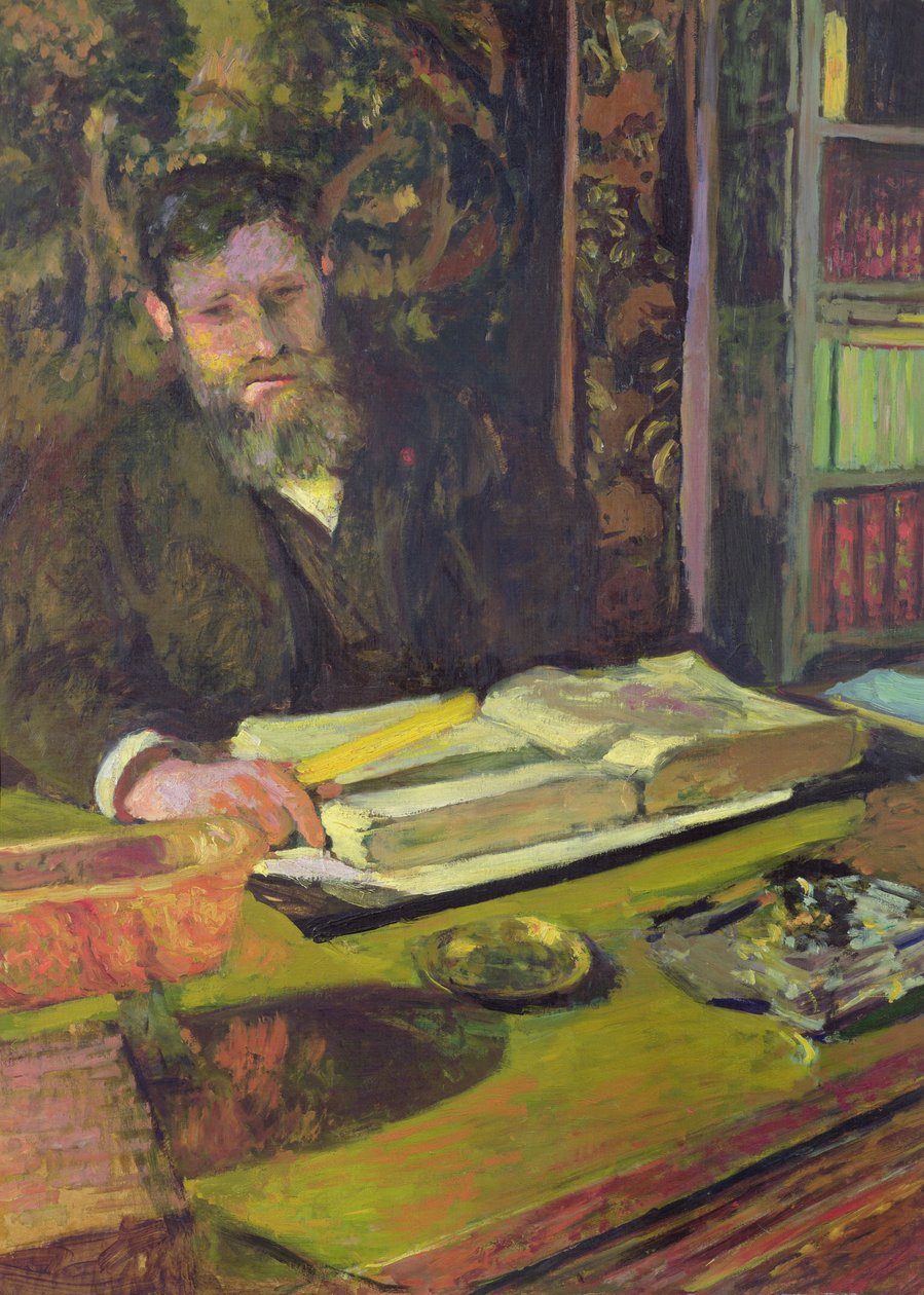 Arthur Fontaine (1860-1931) ca. 1906 (olje på kort) av Edouard Vuillard