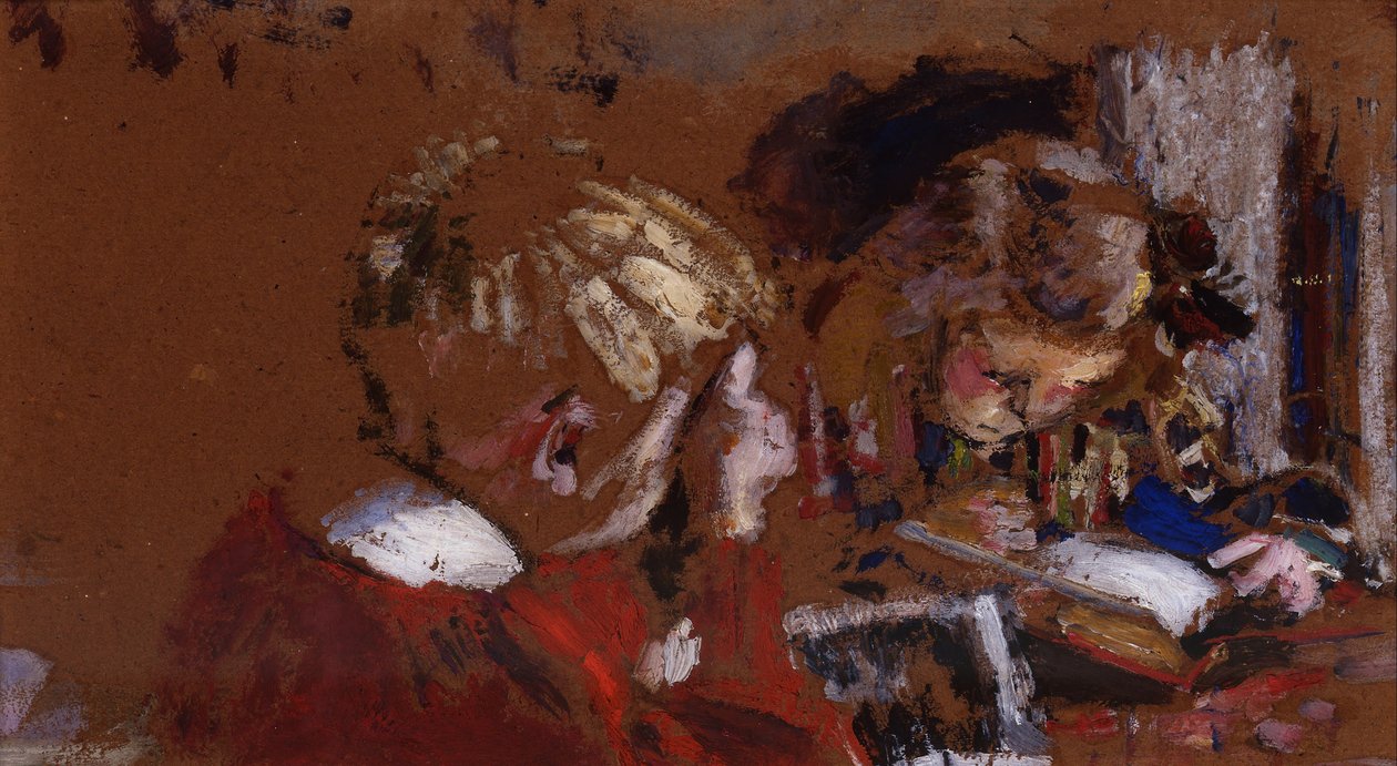 Barn som leser av Edouard Vuillard