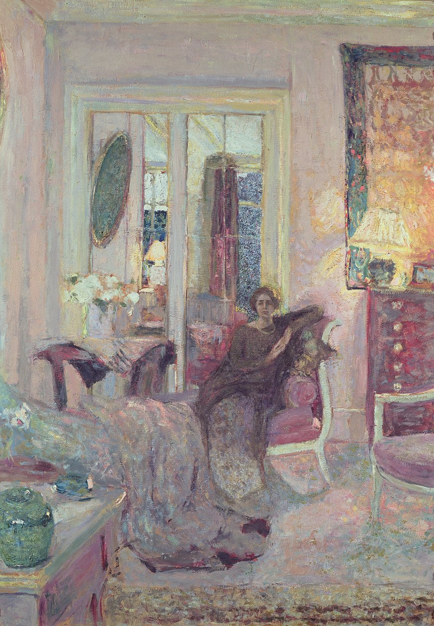 Portrett av prinsesse Bibesco, ca. 1920 (olje på papp) av Edouard Vuillard