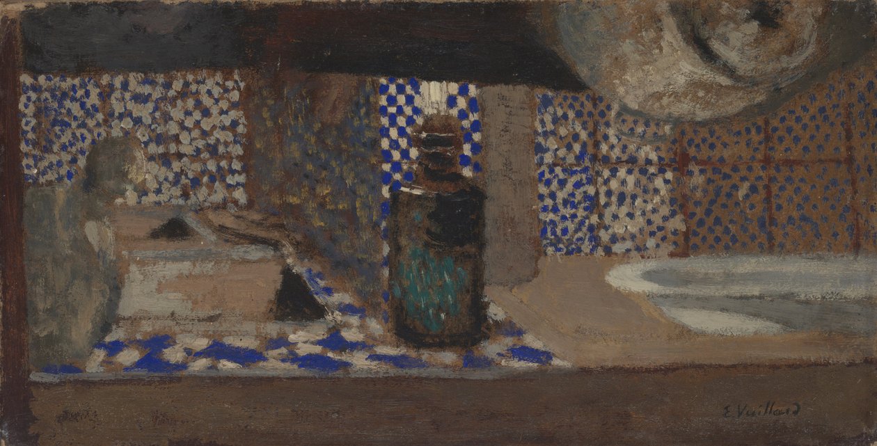 The Kitchen, 1891-92 (olje på papp) av Edouard Vuillard