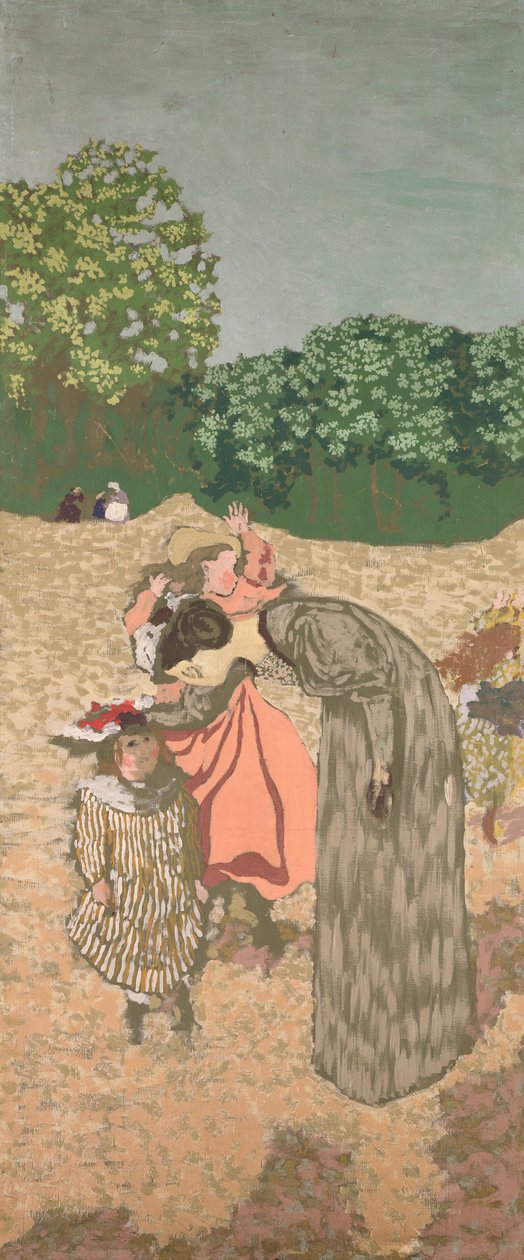 The Public Gardens: The Questioning, 1894 (valpesyke på lerret) av Edouard Vuillard