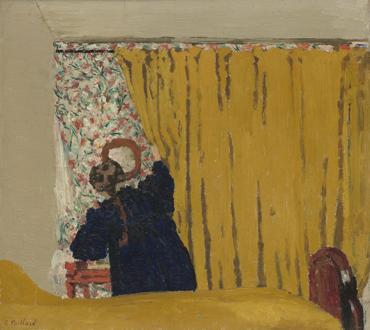 Det gule teppet, ca. 1893 av Edouard Vuillard