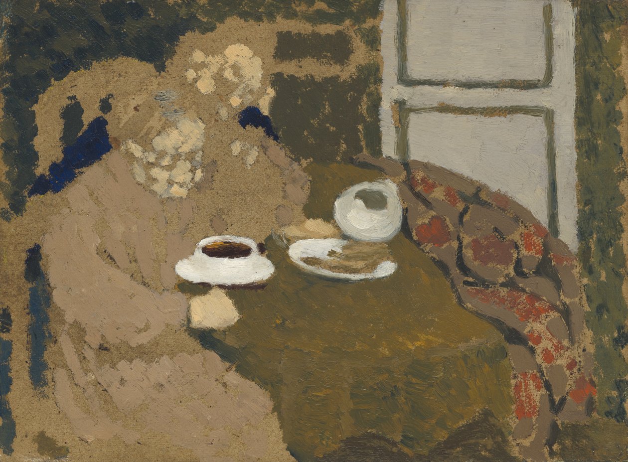 To kvinner som drikker kaffe, ca. 1893 (olje på papp) av Edouard Vuillard