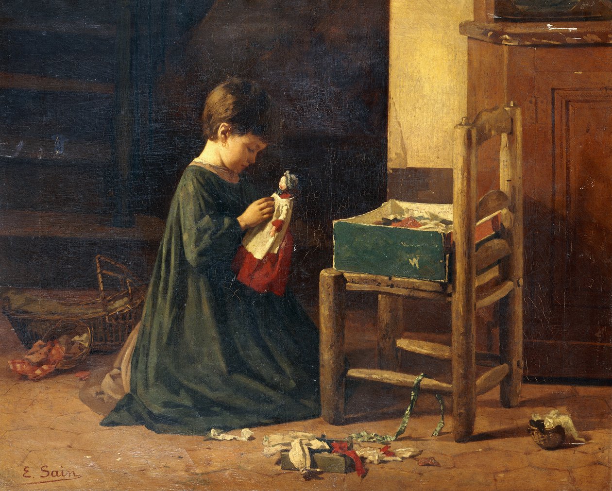 Kle opp dukken, av Edouard Alexandre Sain