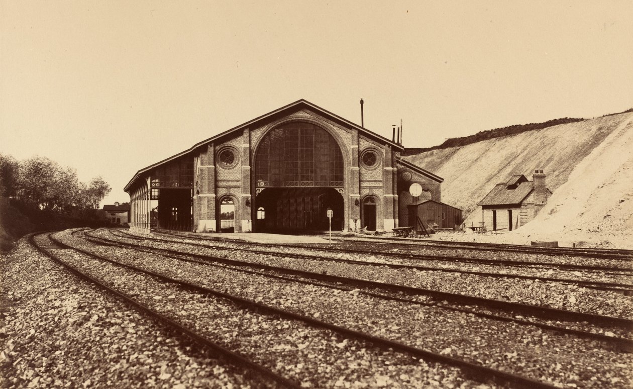 Longueau stasjon, 1855. av Édouard Baldus