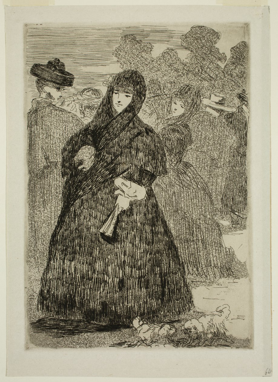 På Prado av Edouard and Bracquemond Felix Joseph Auguste Manet