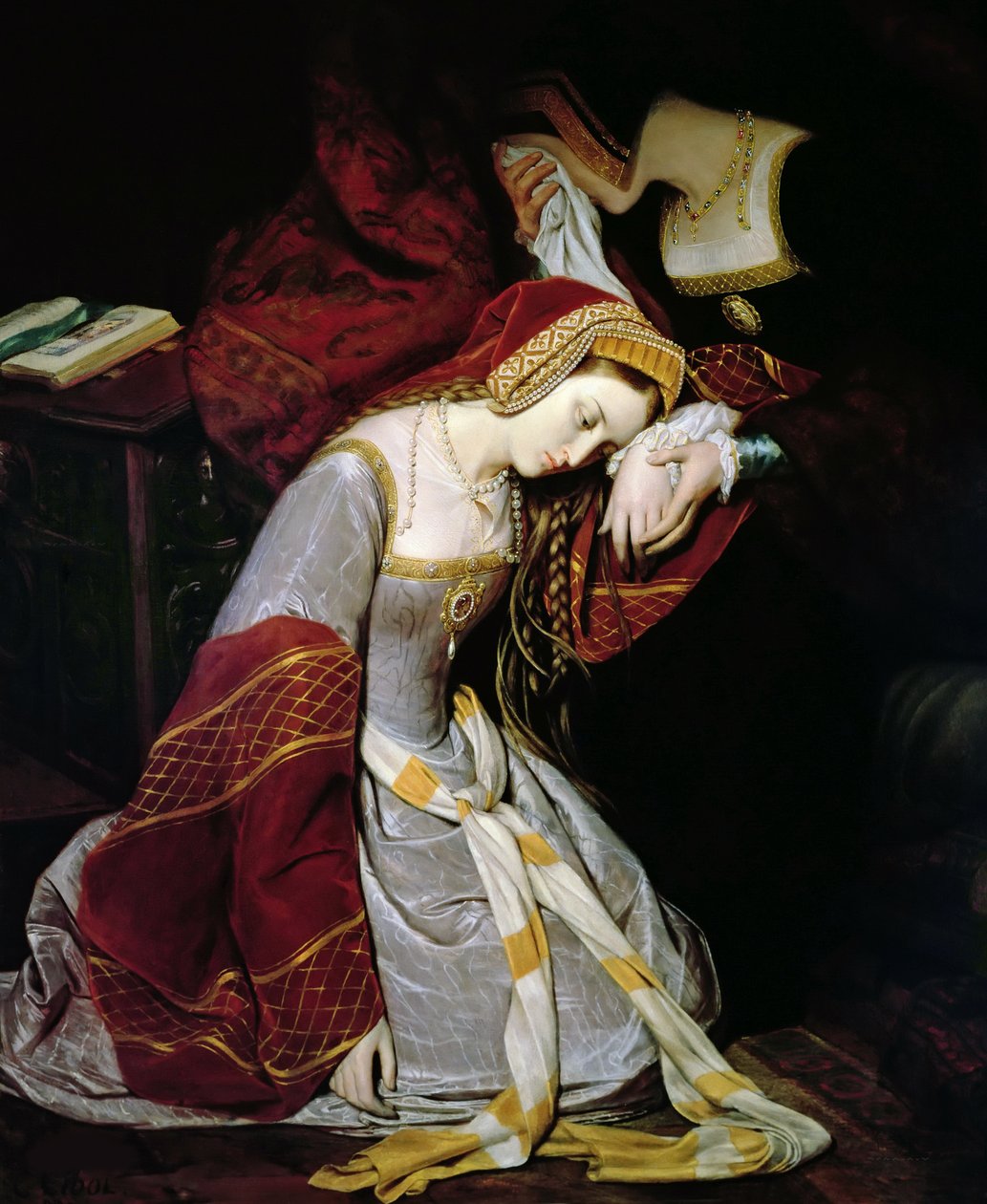 Anne Boleyn i Tower of London av Edouard Cibot