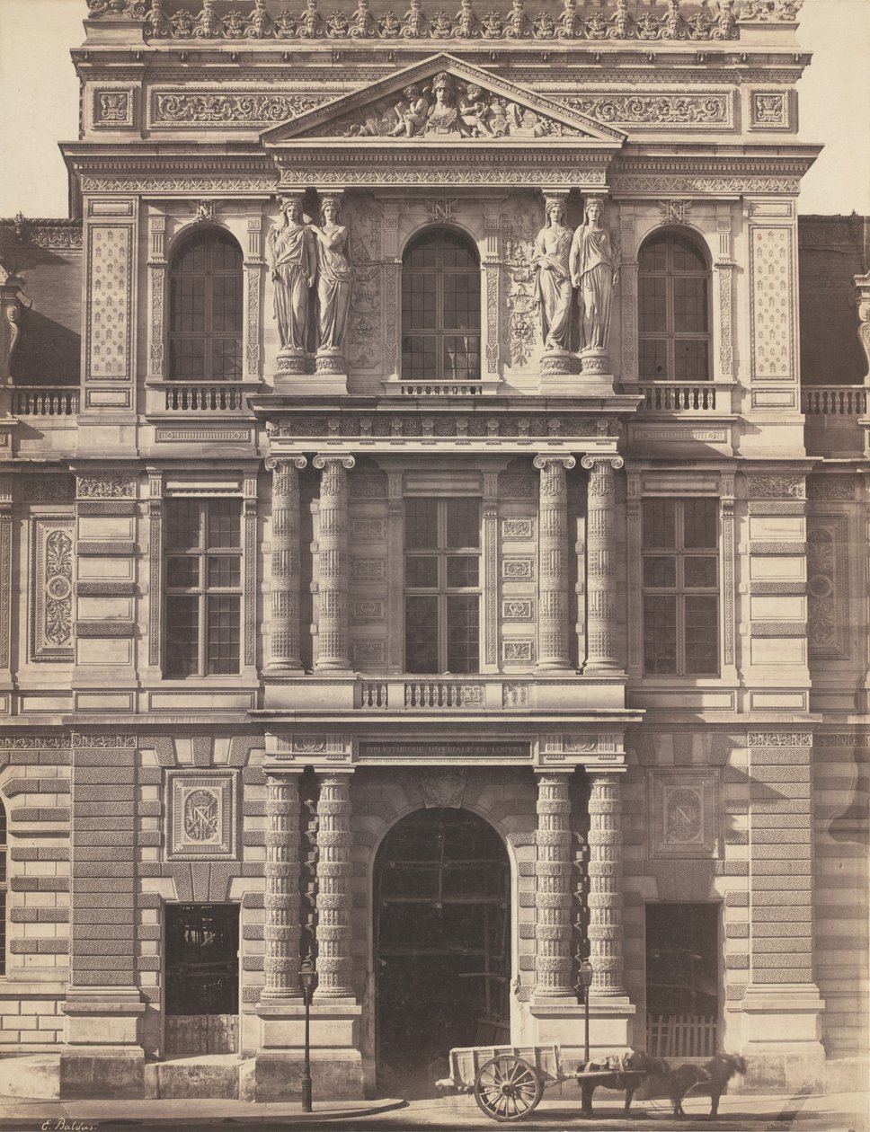 Louvre Imperial Library av Edouard Denis Baldus