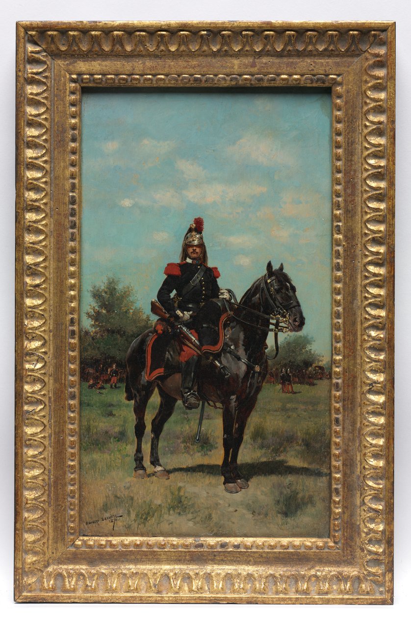 Mounted Dragoon Officer, 1876. av Jean Baptiste Edouard Detaille