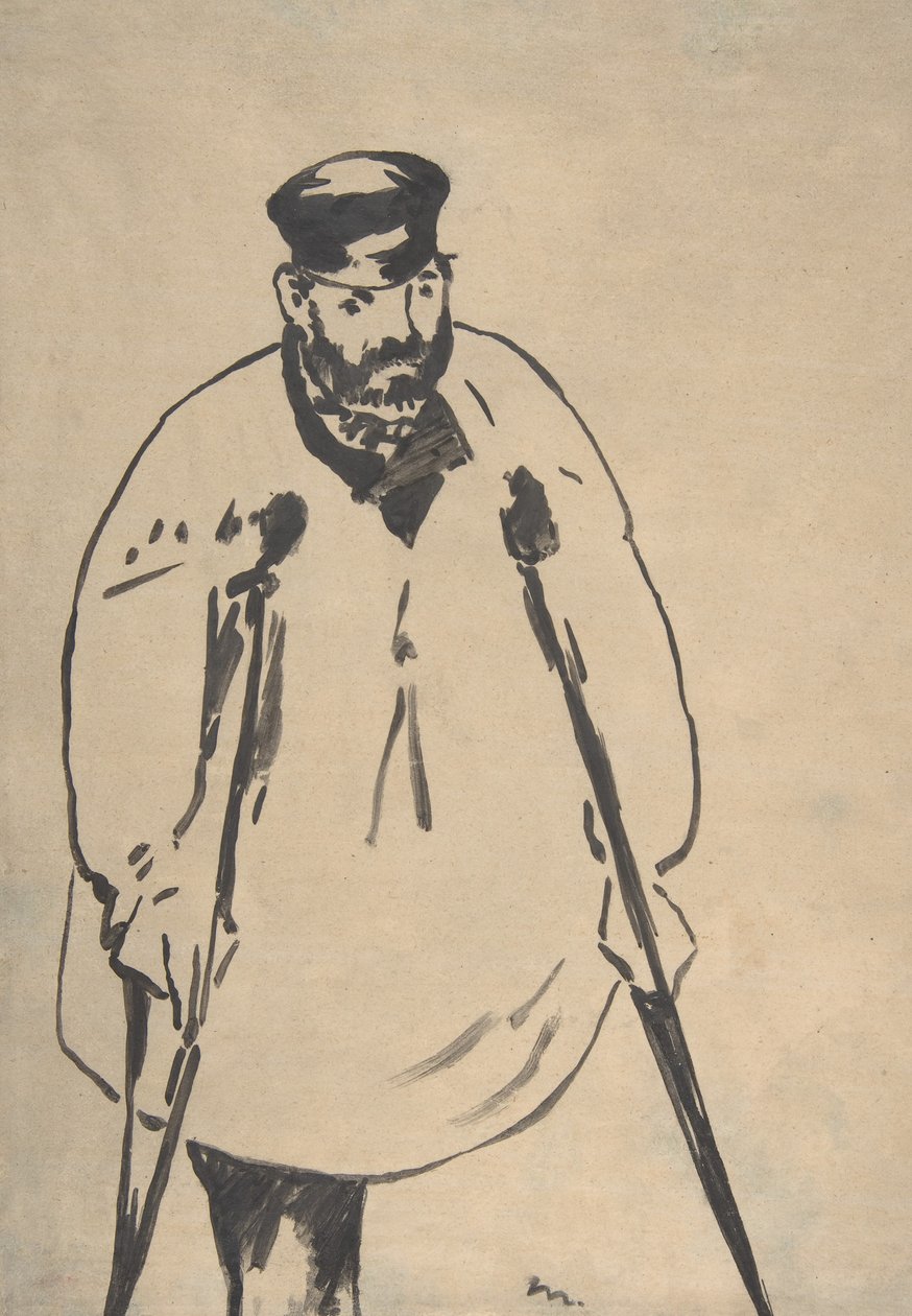 En mann på krykker, 1878. av Édouard Manet