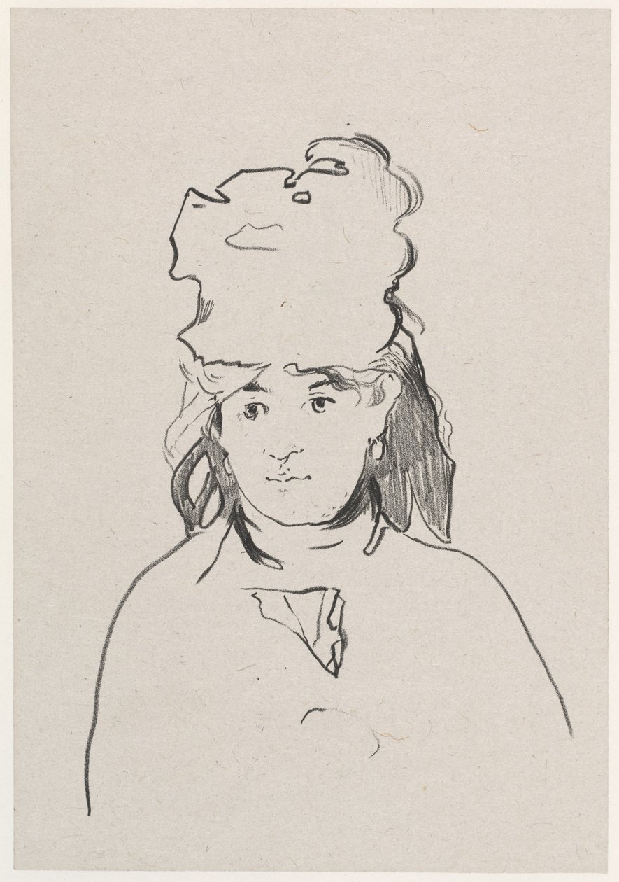 Berthe Morisot, 1872. av Édouard Manet