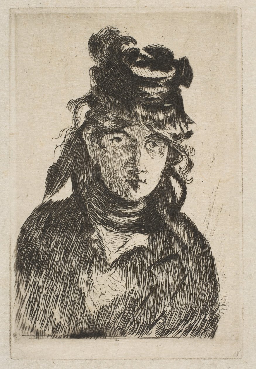 Berthe Morisot, 1872. av Édouard Manet