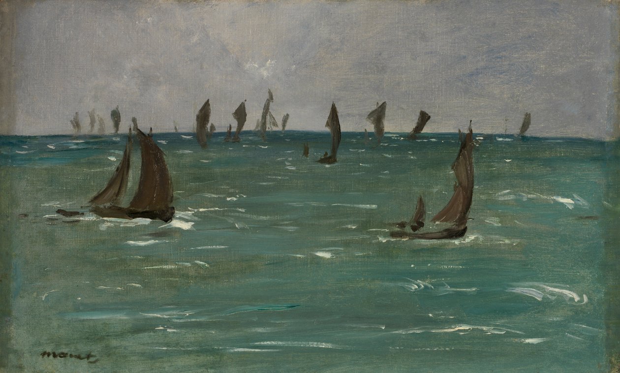 Båter i Berck-sur-Mer, 1873. av Édouard Manet