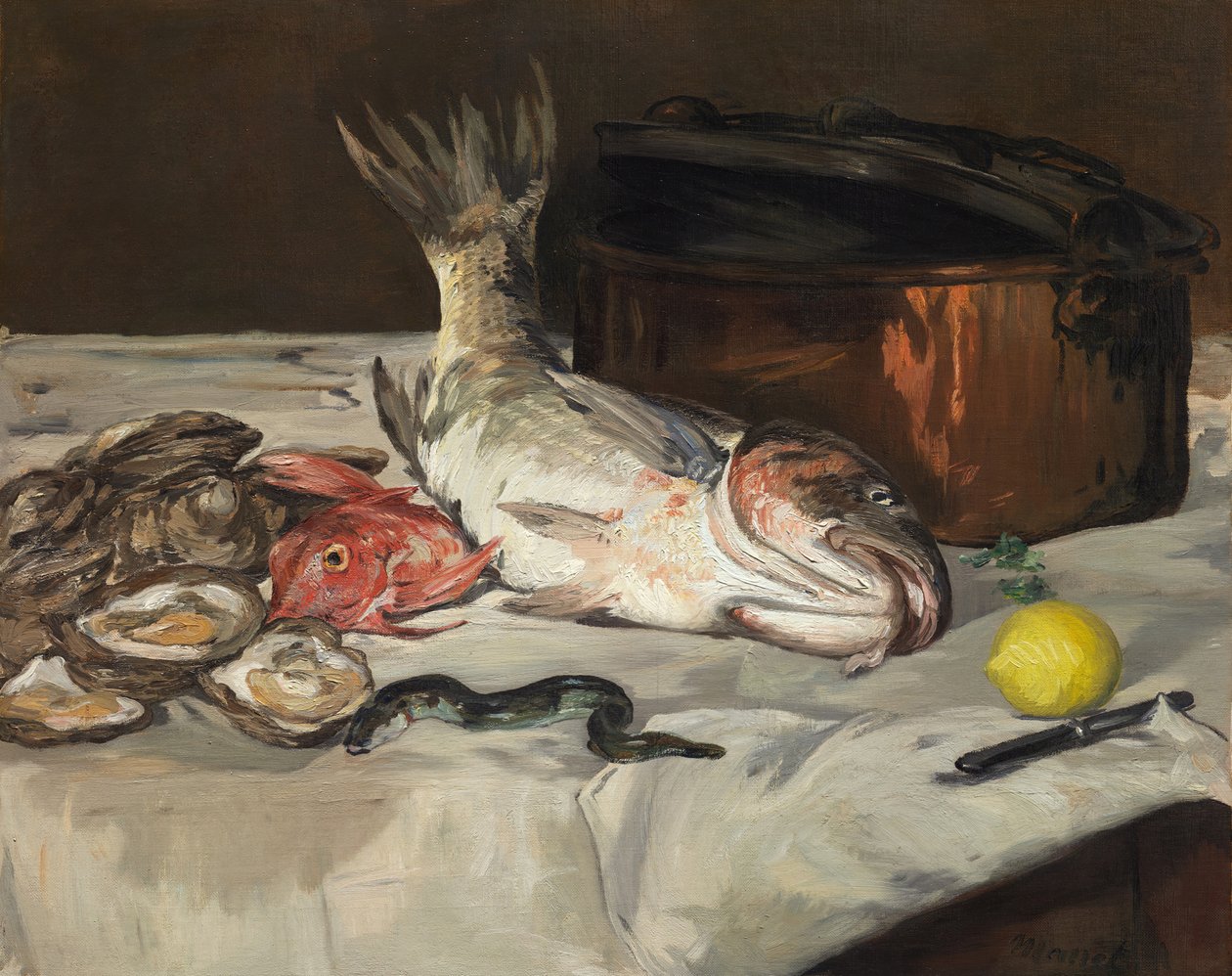 Fish Still Life, 1864. av Édouard Manet