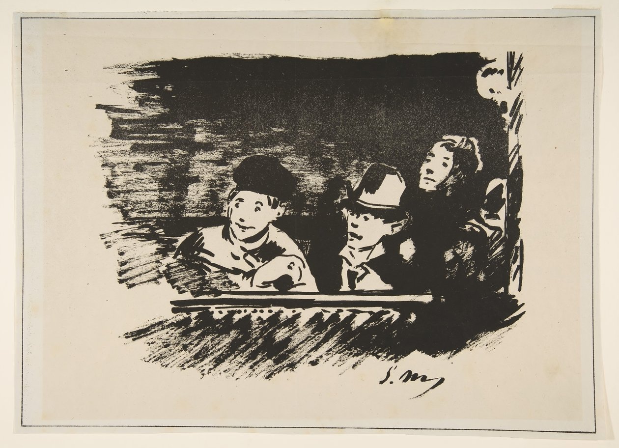 I Upper Gallery Au Paradis, 1877. av Édouard Manet