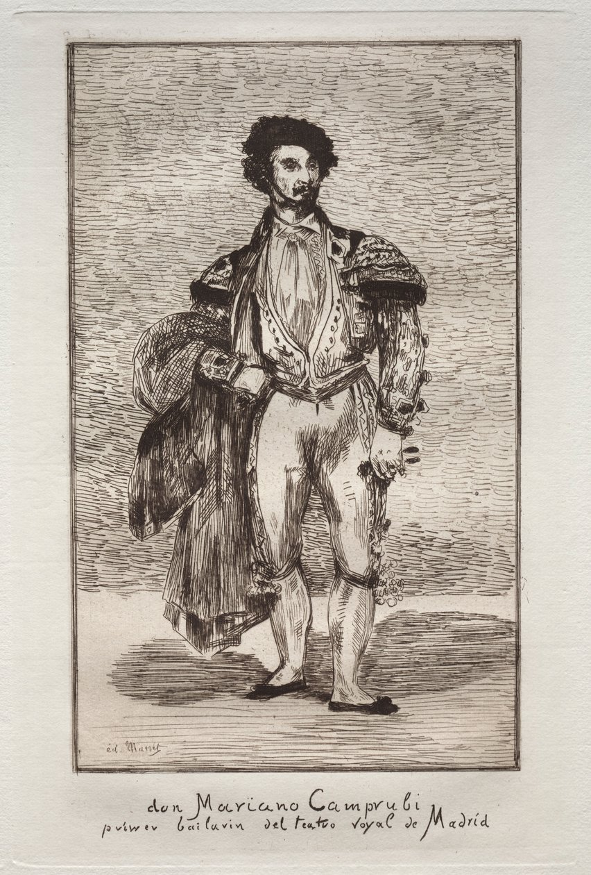 Danseren Don Mariano Camprubi. av Édouard Manet