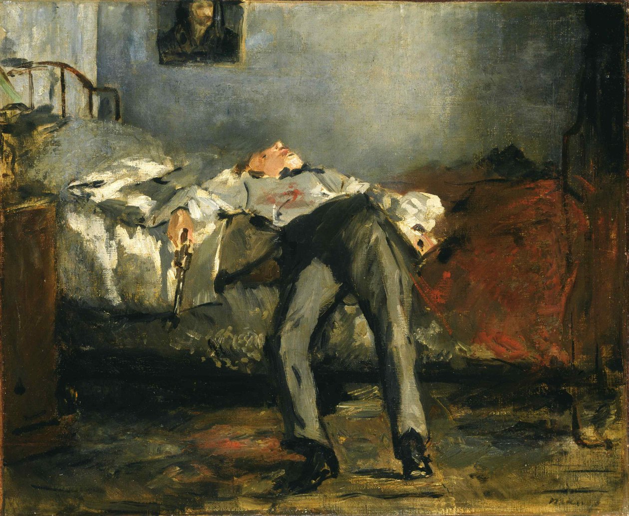 Selvmordet, ca 1877. av Édouard Manet