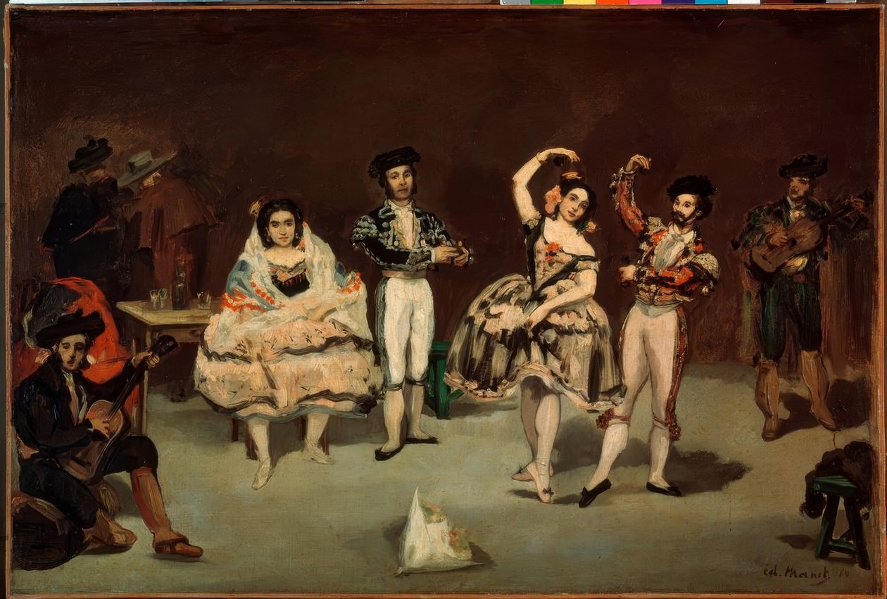 Spansk ballett av Édouard Manet