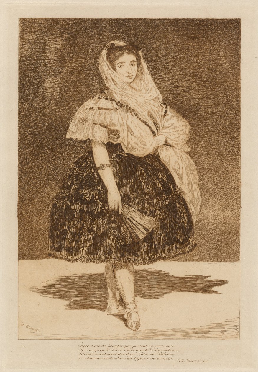Lola de Valencia, 1862. av Édouard Manet