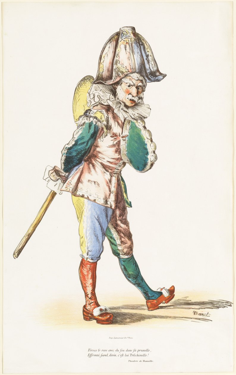 Punchinello, 1874. av Édouard Manet