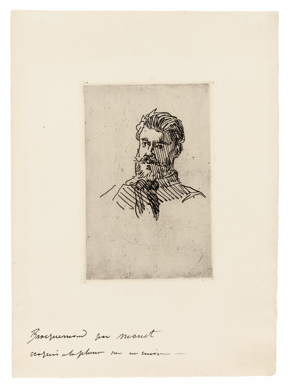 Portrett av Felix Bracquemond av Édouard Manet