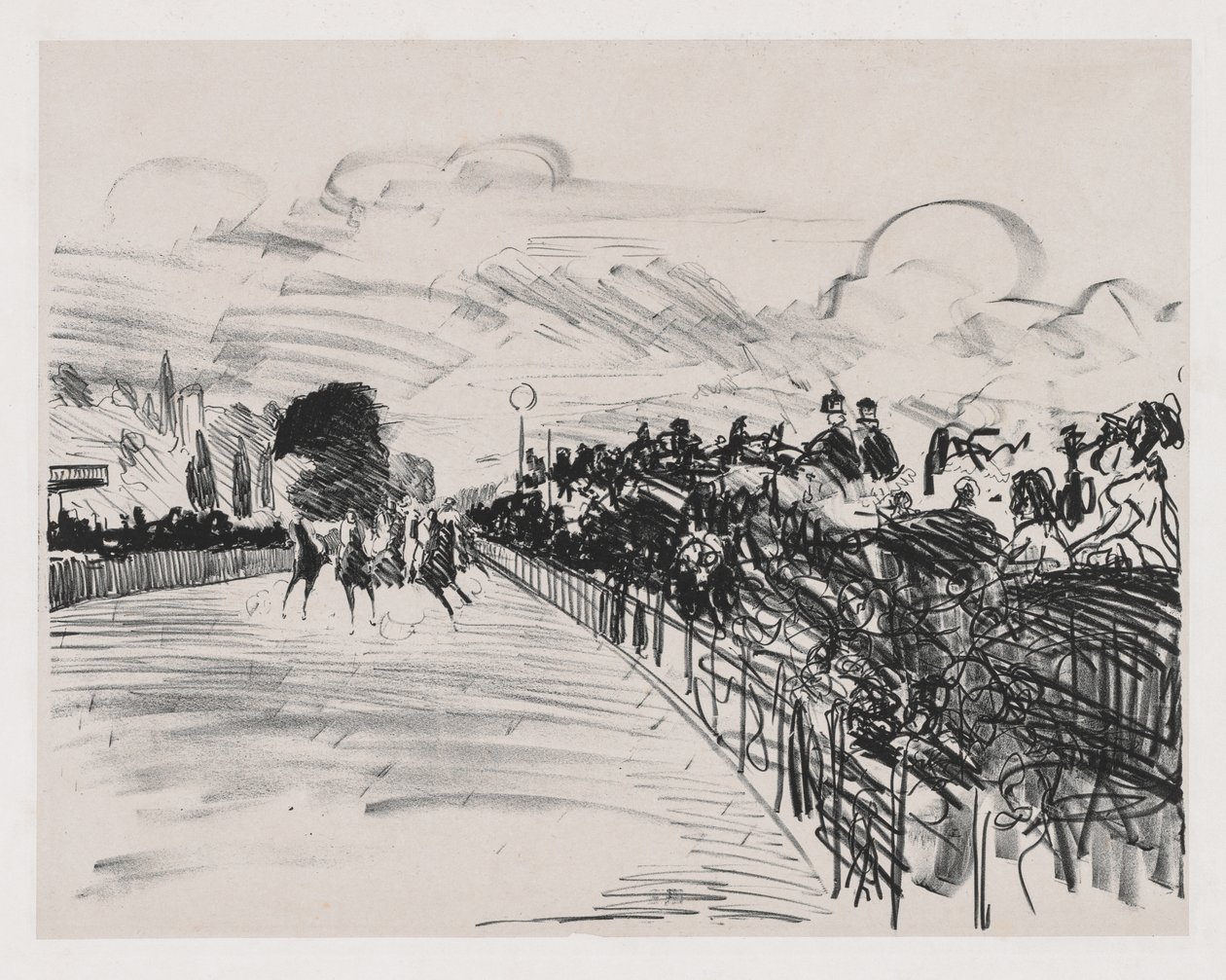 The Races, 1865. av Édouard Manet