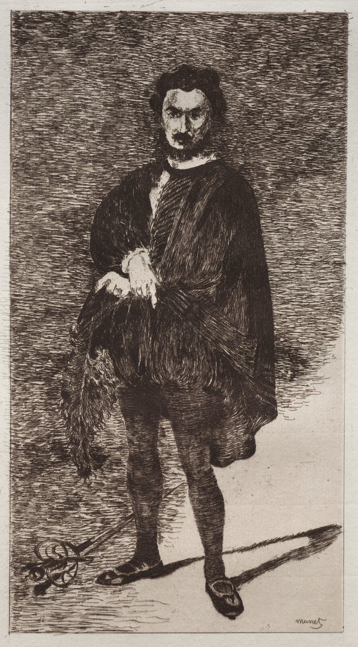 Den tragiske skuespilleren av Édouard Manet