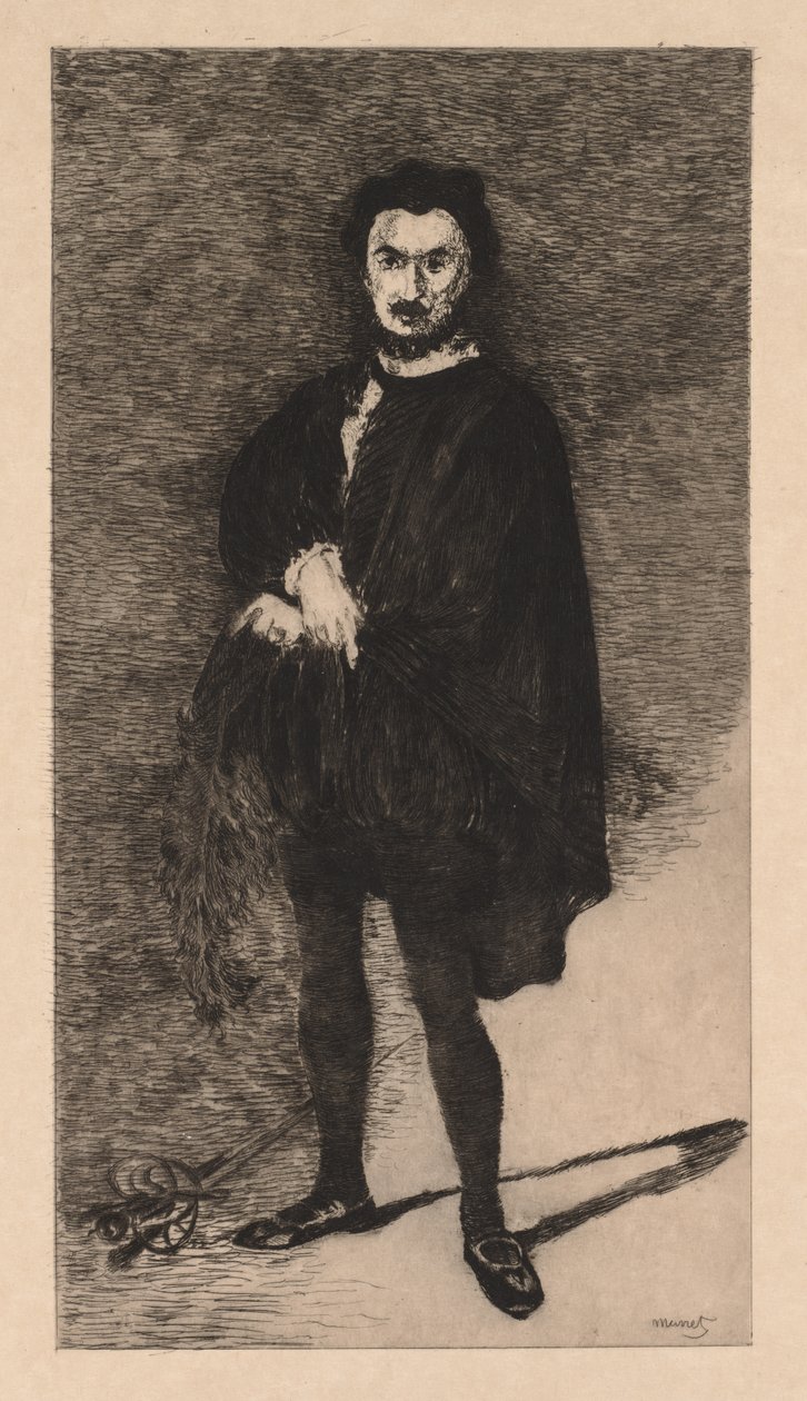 Den tragiske skuespilleren, 1866. av Édouard Manet