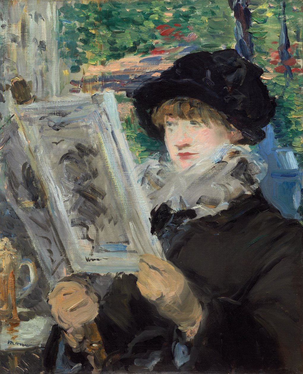 Kvinne leser, 188081. av Édouard Manet