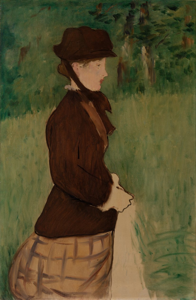Ung kvinne i en hage, 1879 av Édouard Manet