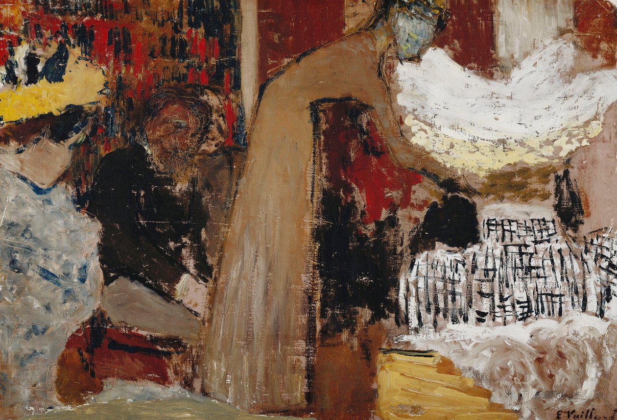 På forestillingen; Au Spectacle, ca. 1895 av Edouard Vuillard