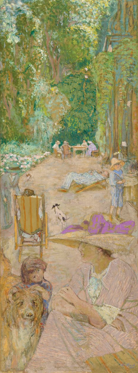 Ved paviljongene i Cricqueboeuf, 1911. av Edouard Vuillard