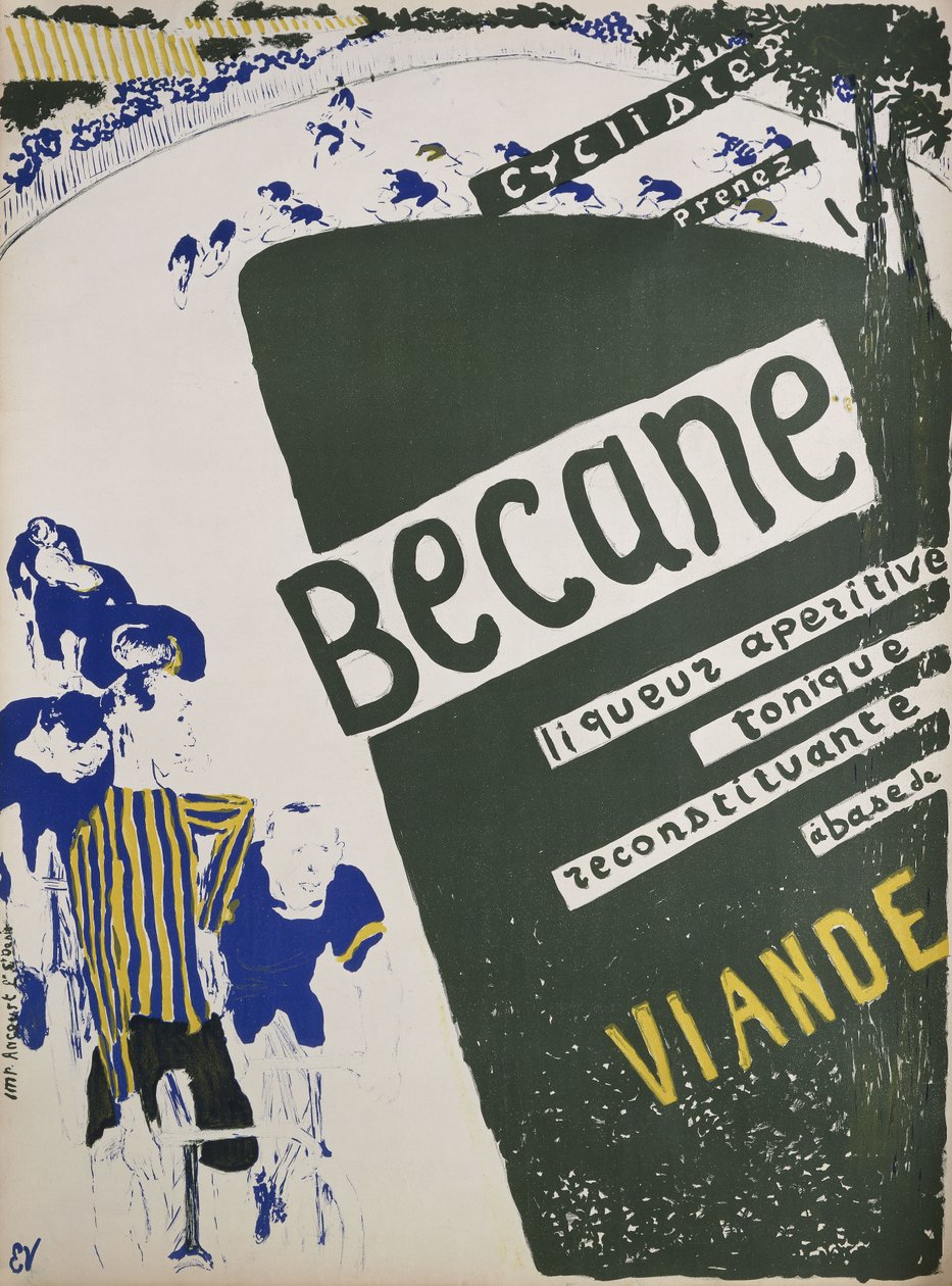 sykkel; Becane, ca. 1894 av Edouard Vuillard