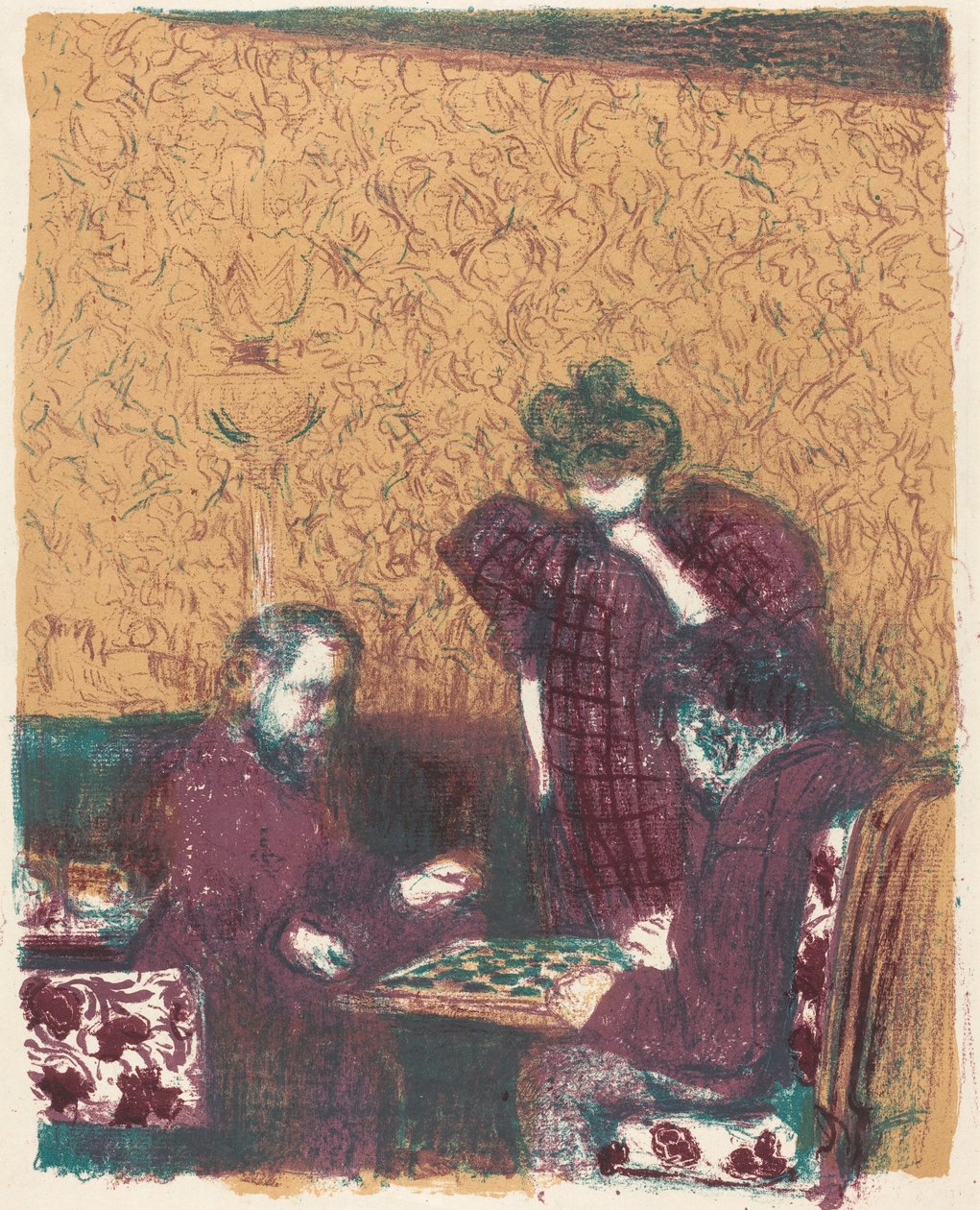 Game of Checkers (La partie de dames) av Edouard Vuillard