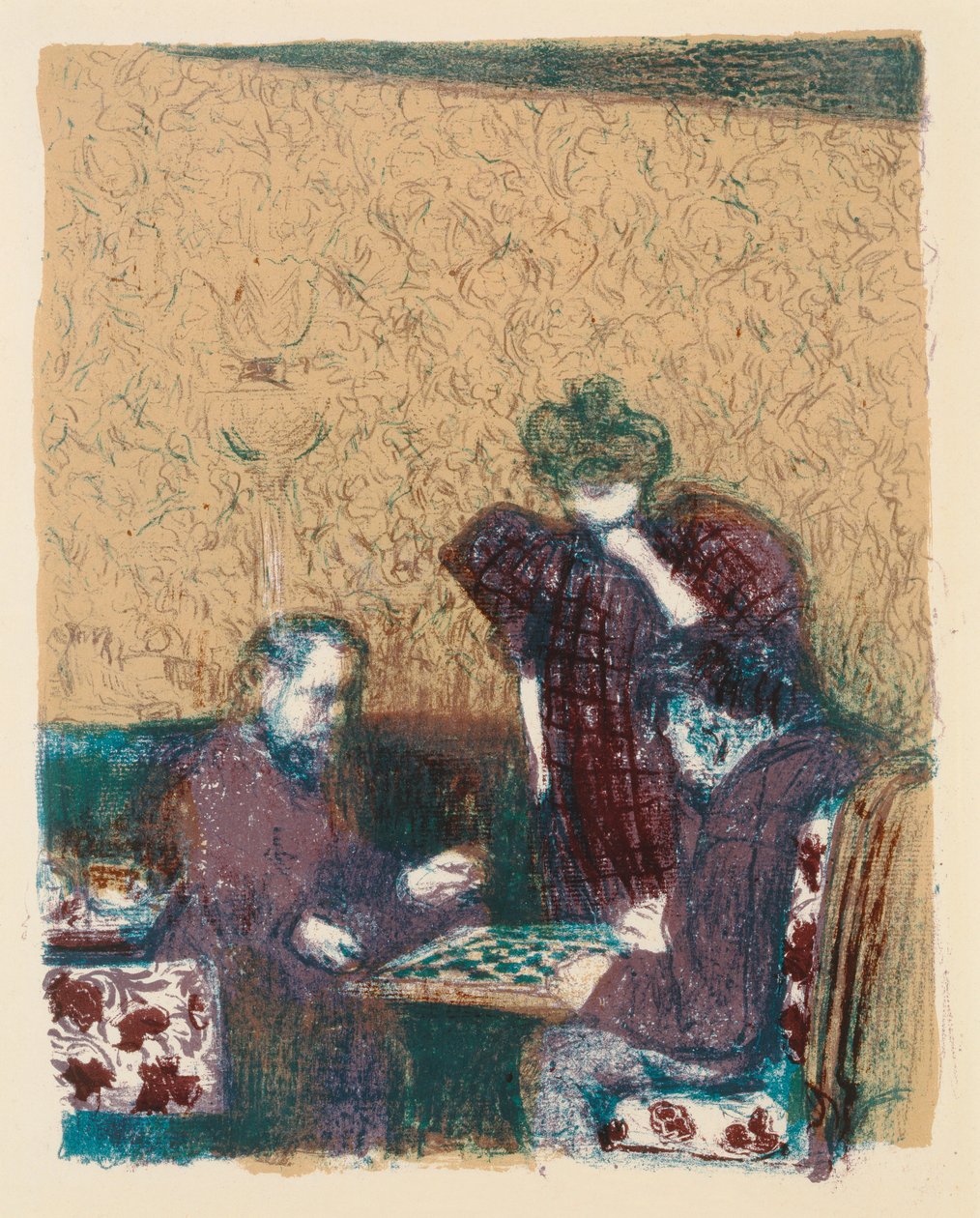 Game of Draughts av Edouard Vuillard