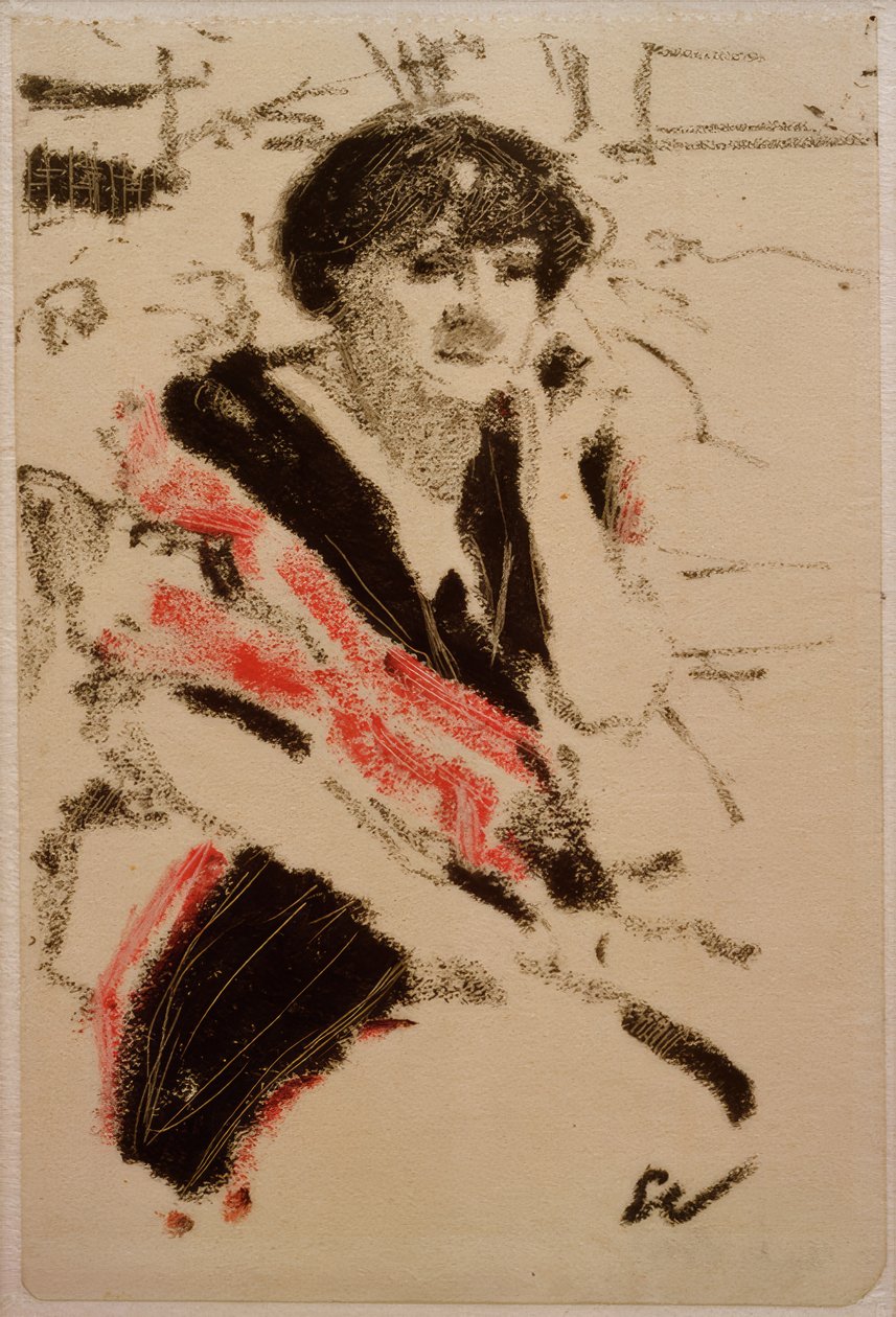Halvfigur av en sittende kvinne av Edouard Vuillard