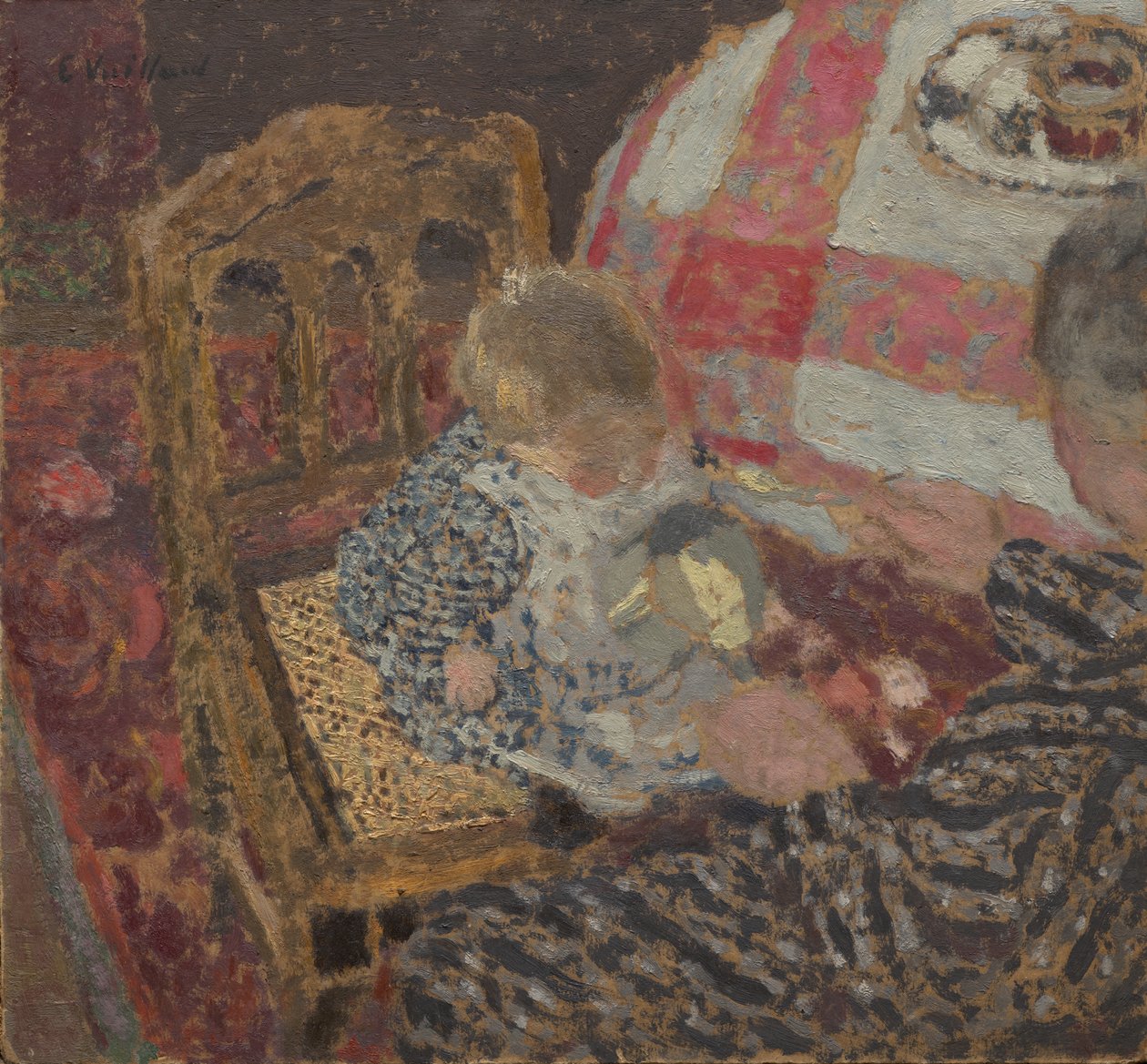 Lunsj (Annette og bestemoren hennes) av Edouard Vuillard