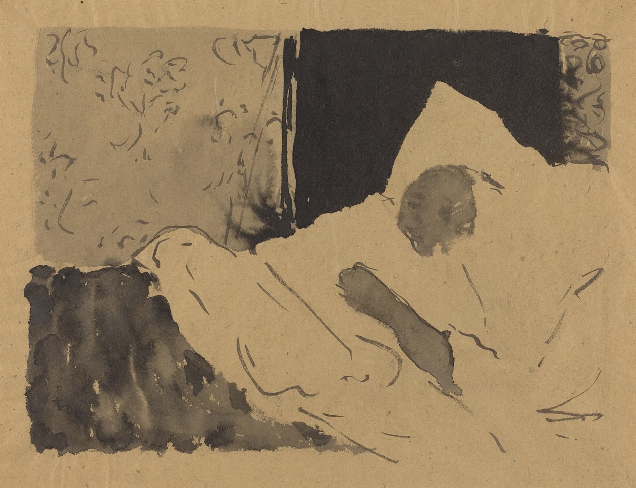 Madame V. Sleeping, ca. 1892. av Edouard Vuillard