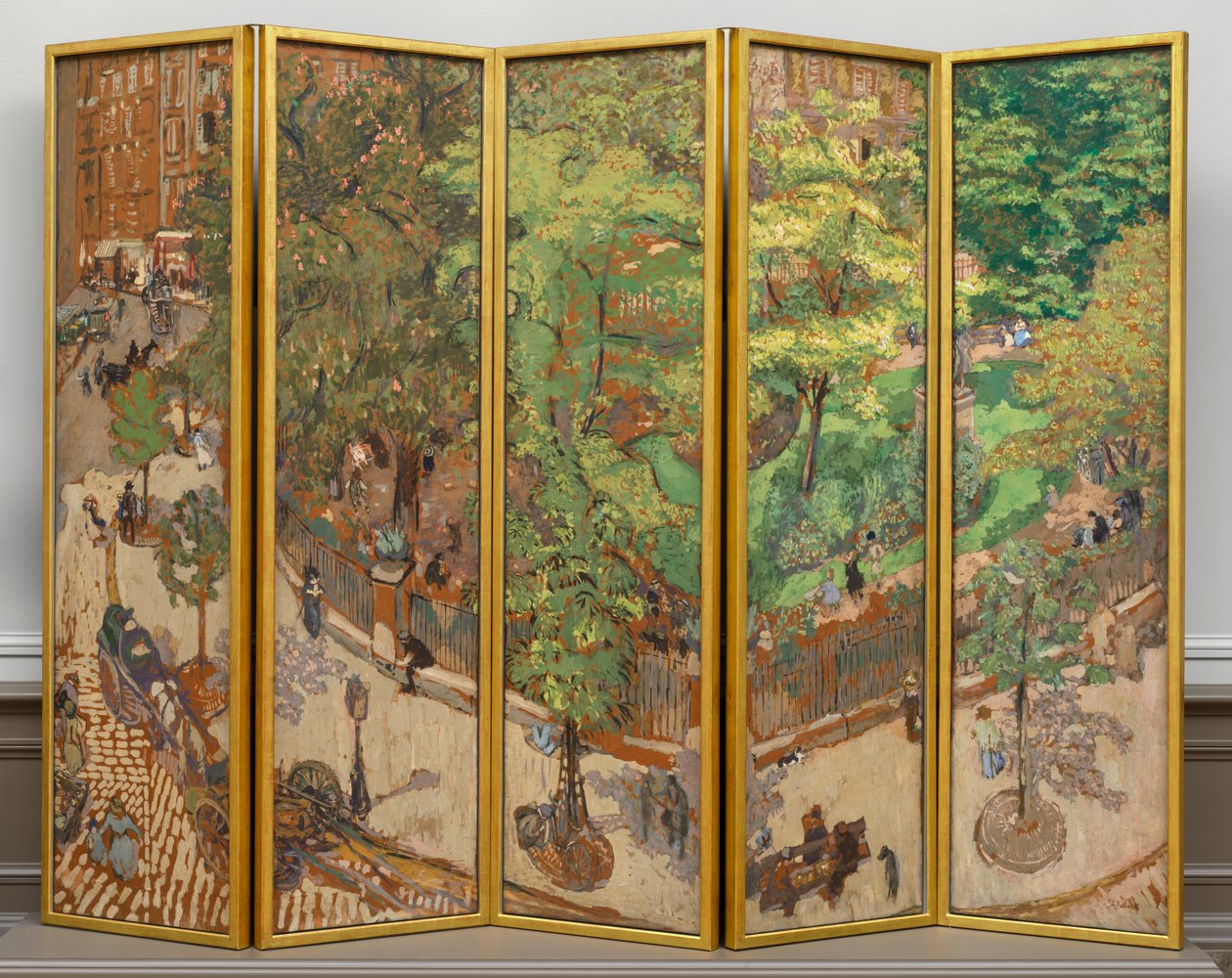 Ventimiglia-plassen, 1911. av Edouard Vuillard