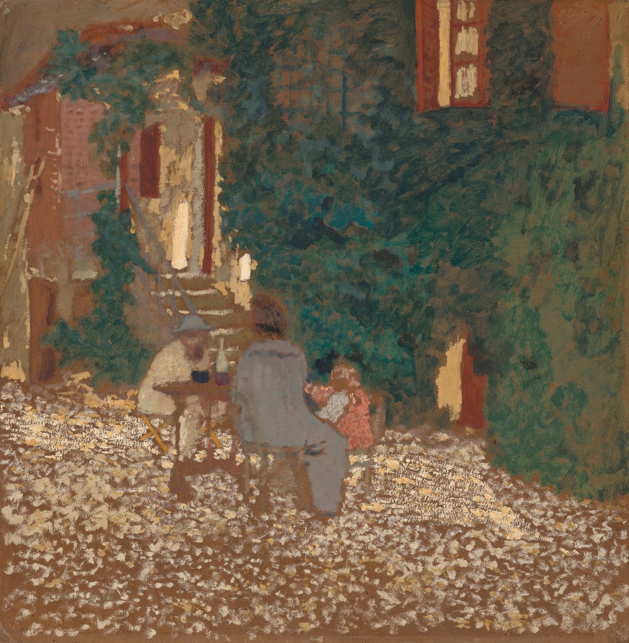 Reast in a Garden, 1898. av Edouard Vuillard