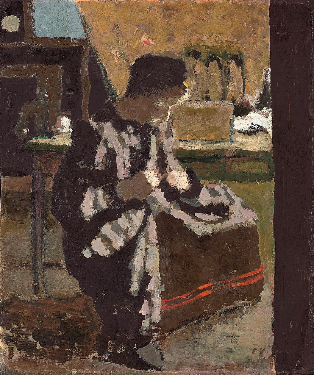 Sying; La couture, ca. 1893 av Edouard Vuillard