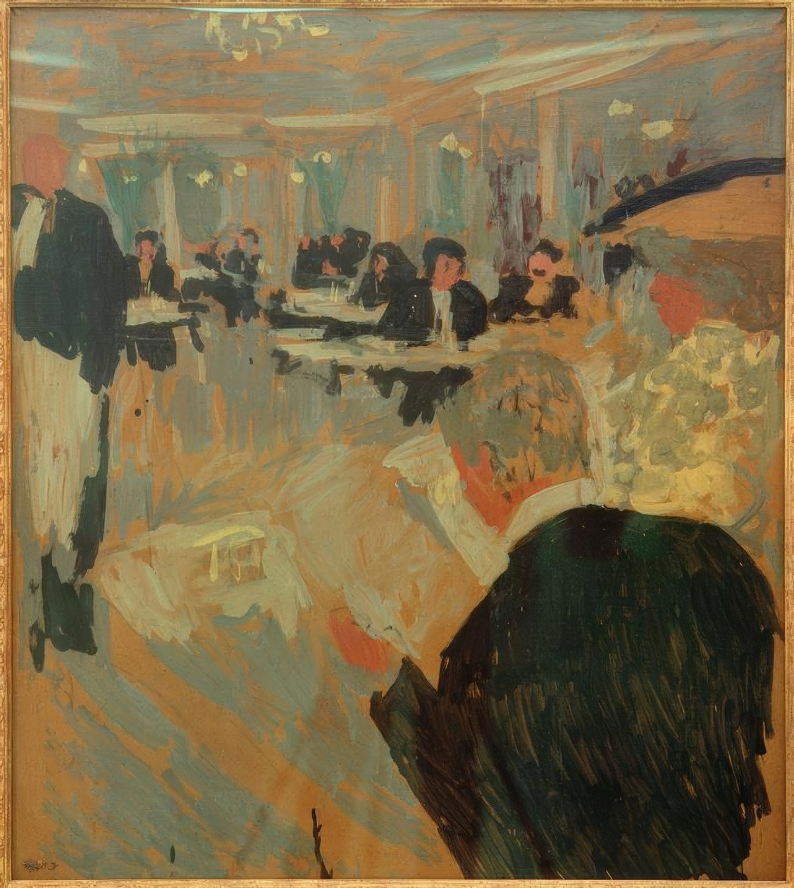 Kaffe Szene av Edouard Vuillard